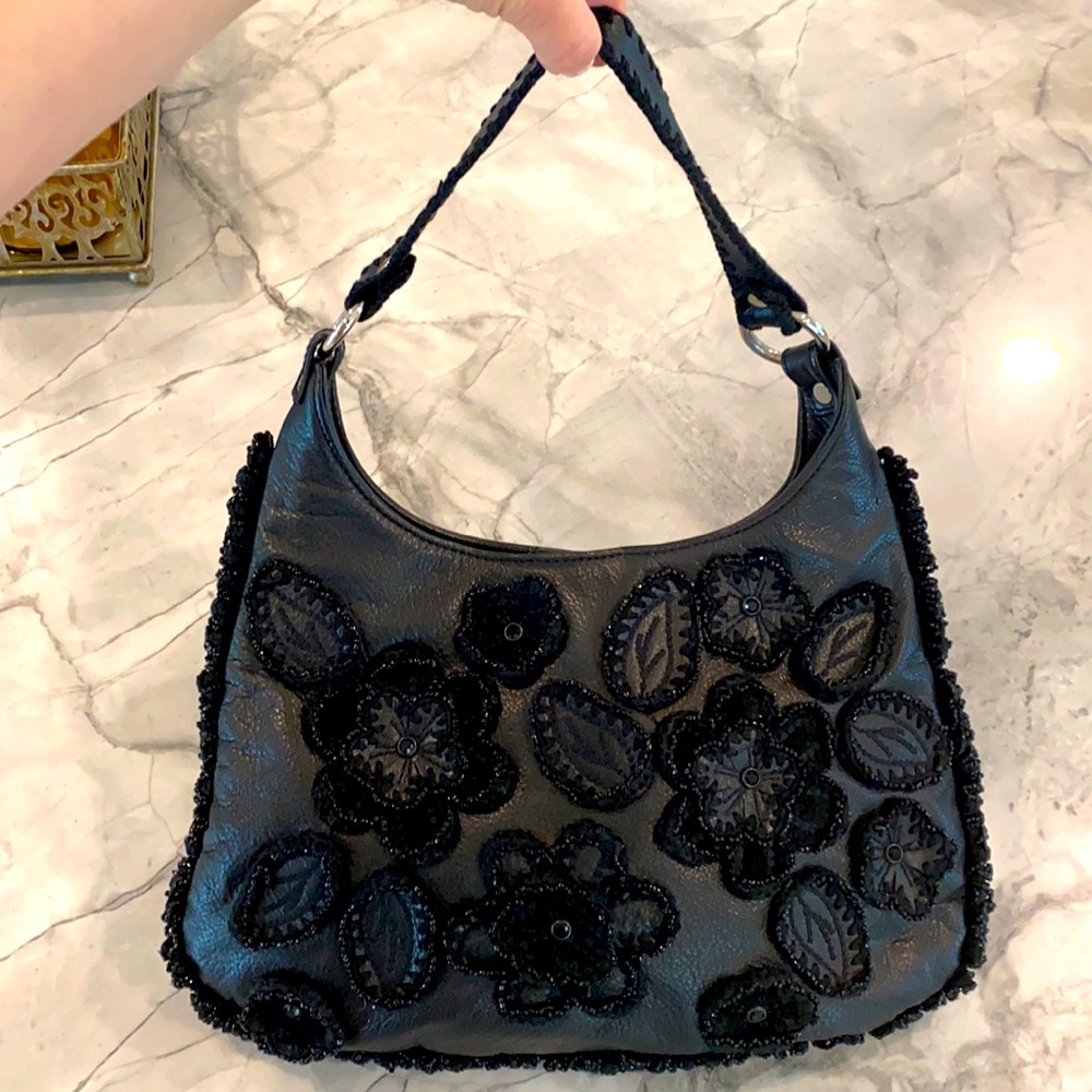 Isabella Fiore leather embroidered purse